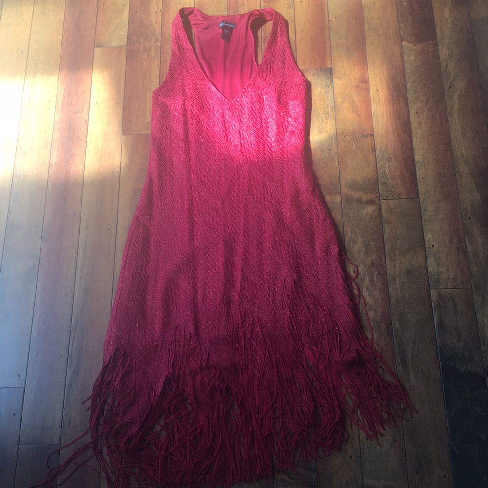 Size 4 Red flapper dress. Moda Int. is VS brand.